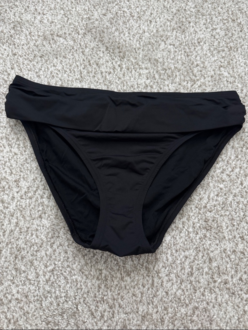 Tommy Bahama Black Fold-Over Bikini Bottom